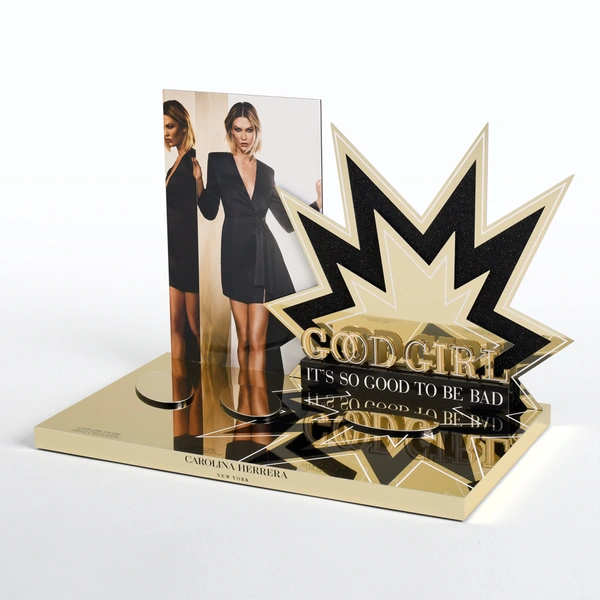 cosmetic display counter, display for perfume