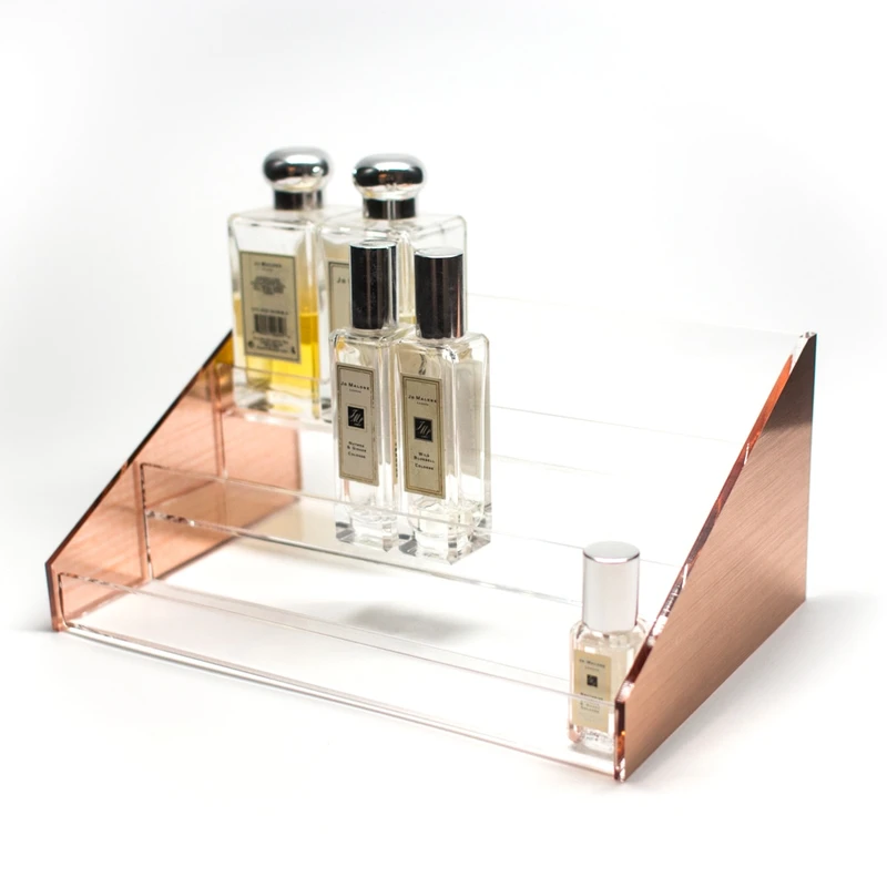 cosmetic display shelf, display for perfume