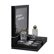 Cosmetic perfume acrylic display stand for  3 Tier Black 
