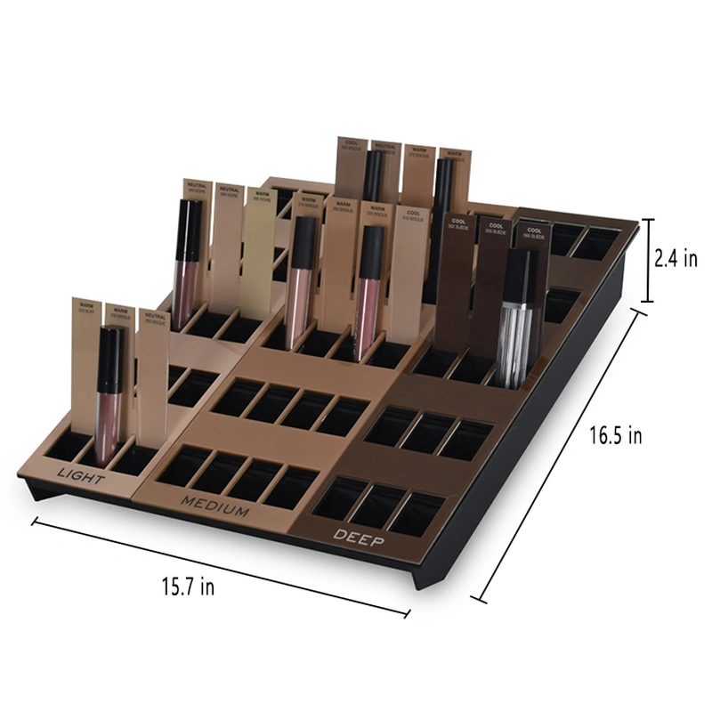 Retail Countertop Acrylic Liptick Display Stand Cometic Organizer