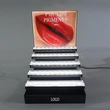 4-Tier Acrylic Lipstick Display Stand Personalized Cosmetic Retail
