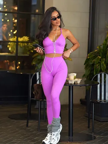 Long Sleeve Gym Set,Seamless Two Piece Set Supplier - Flexible Custom