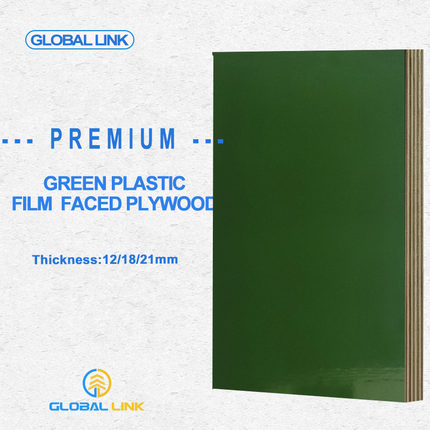 GREEN PLASTIC FILM FACED PLYWOOD