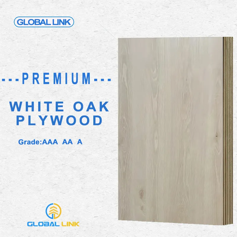 CHINA WHITE OAK PLYWOOD/MDF  VENEERED PLYWOOD 