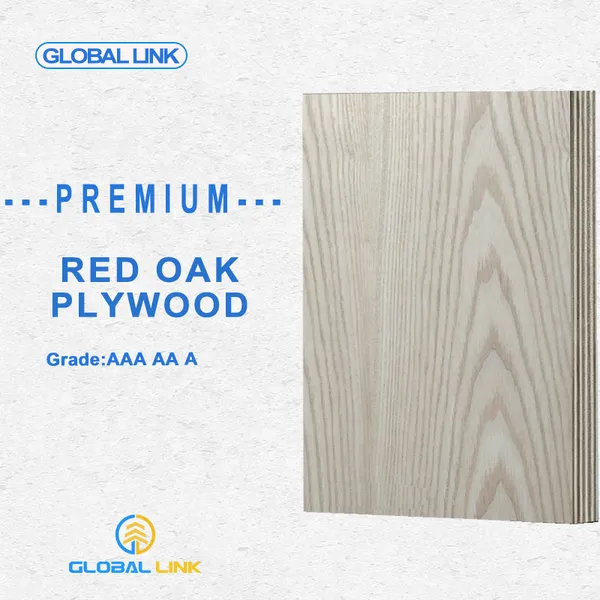 CHINA RED OAK PLYWOOD/MDF  VENEERED PLYWOOD 