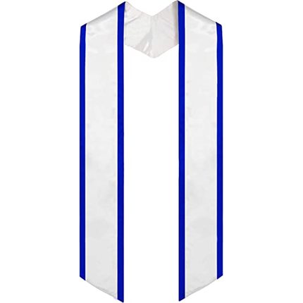 Graduation stole Plain Graduation Honor Stole Angled End  Adult 72“ Long