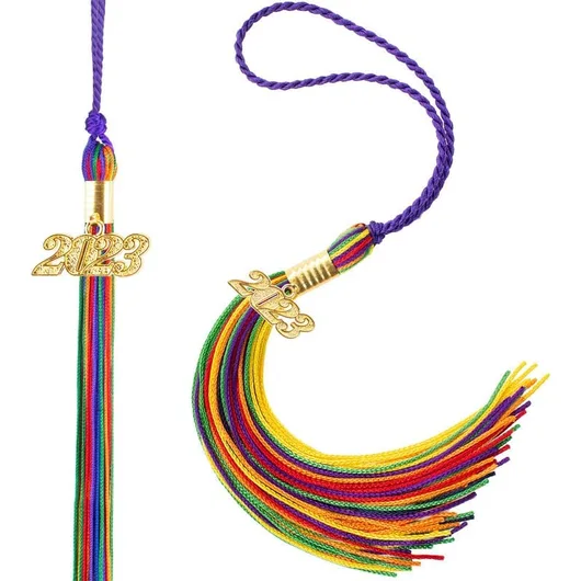 Tassel Charms for Graduation Cap, Graduation Tassel 2023 with 2023 Year Gold Charms for Graduation Cap