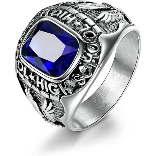 Custom Logo Signet High School  University College Graduation Rings  Champion Rings