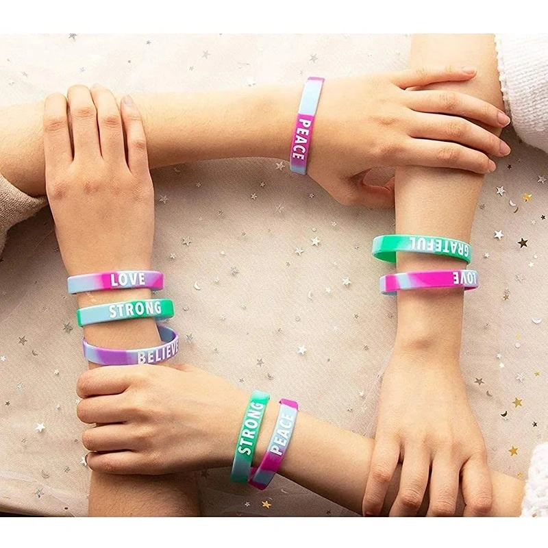  Custom logo Silicon wrist bands