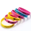 Custom logo Silicon wrist bands