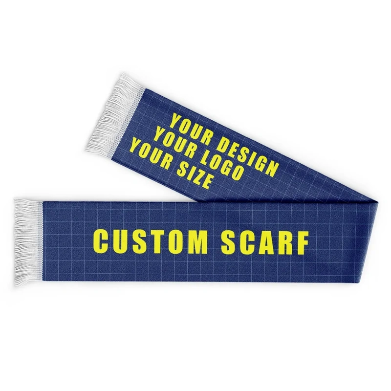 custom logo football scarf