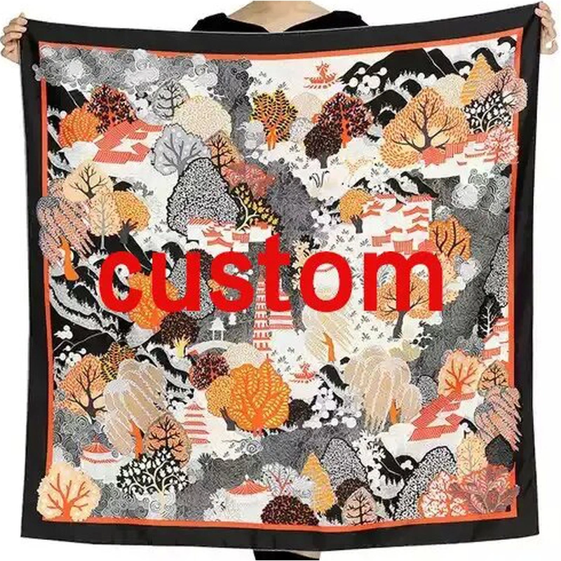 Printing silk scarf 