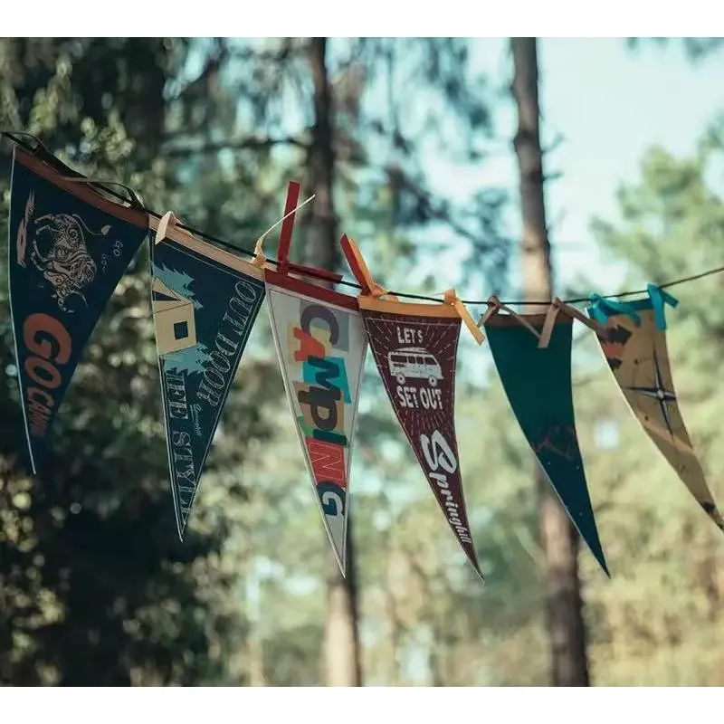 Custom Logo Promotion Advertising  Felt Pennant Triangle Banner 