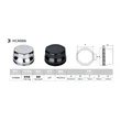 Mat Vehicle- Truck and trailer parts- Hub cap for BPW 12T