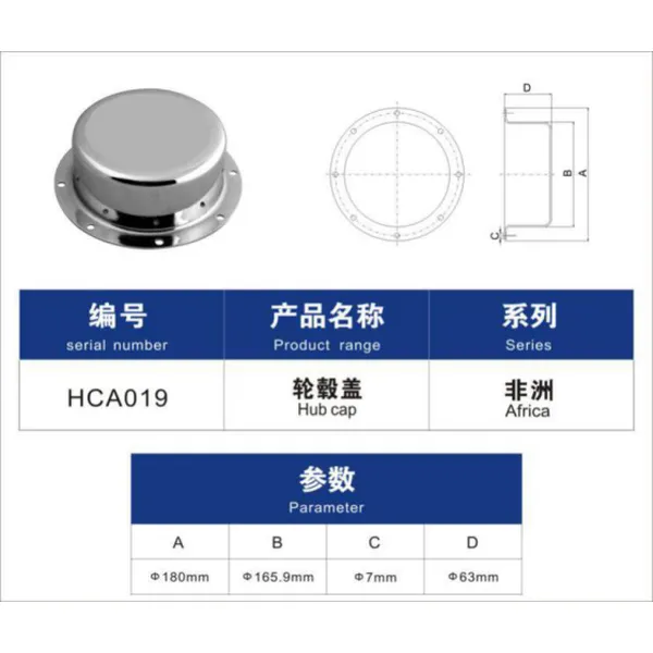 Mat Vehicle- Truck and trailer parts- Hub cap for FUWA 13T