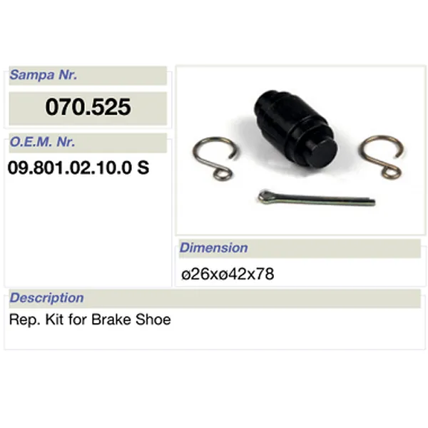 mat car reparatione ornamentum pro bpw calceamentum fregit 09.801.02.10.0 s