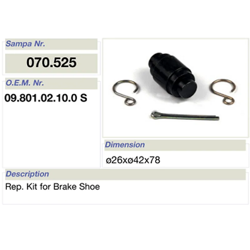 mat car reparatione ornamentum pro bpw calceamentum fregit 09.801.02.10.0 s