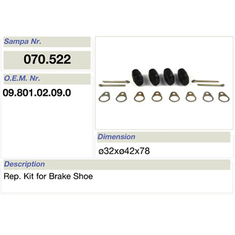 salsissimus et sex parts reparatione ornamentum pro bpw calceamentum fregit 09.801.02.09.0