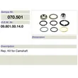 salsissimus et sex parts reparatione ornamentum pro bpw camshaft 09.801.00.14.0