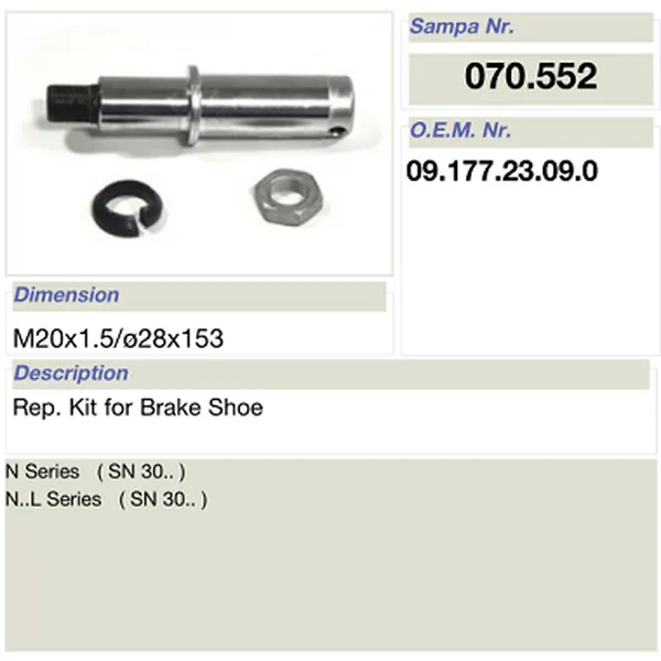 salsissimus et sex parts reparatione ornamentum pro bpw calceamentum fregit 09.177.23.09.0