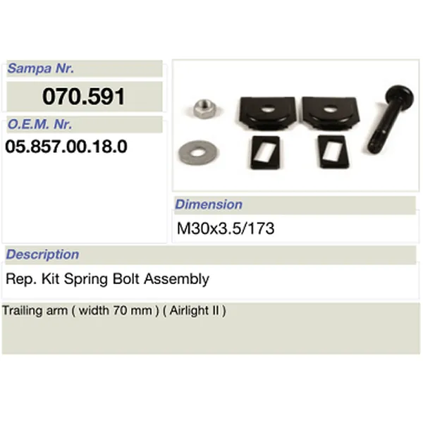 mat car- repair ornamentum pro bpw ver fulminis contionem 05.857.00.18.0