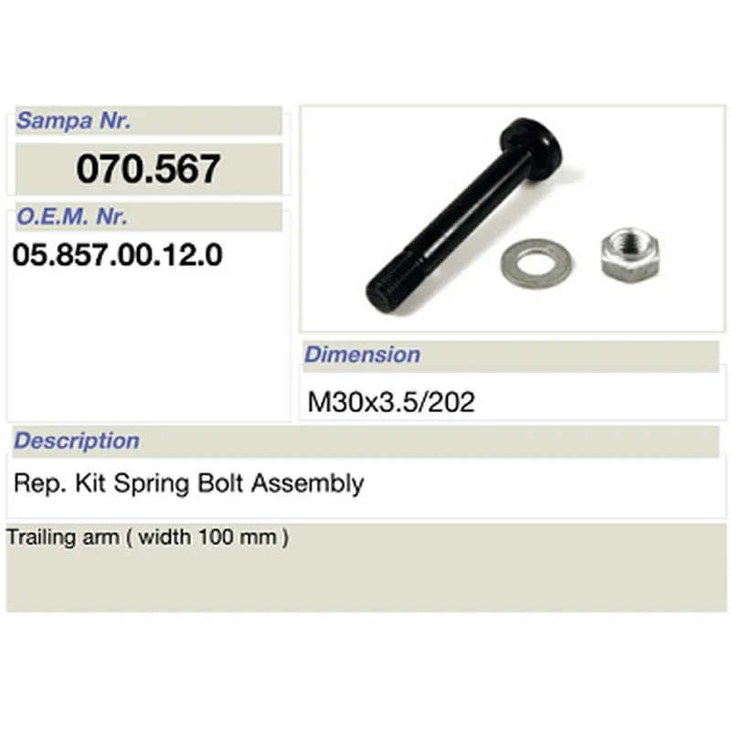 mat car- repair ornamentum pro bpw ver fulminis contionem 05.857.00.12.0