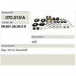 salsissimus et sex parts reparatione ornamentum pro bpw camshaft 09.801.06.09.0 s