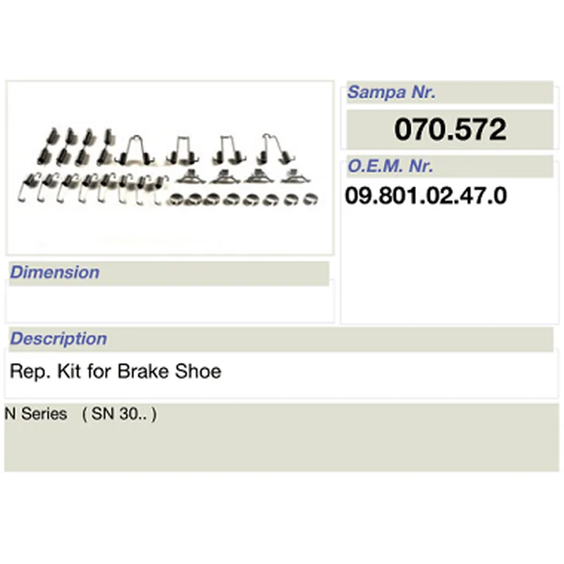 salsissimus et sex parts reparatione ornamentum pro bpw calceamentum fregit 09.801.02.47.0