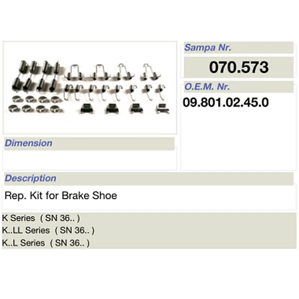 salsissimus et sex parts reparatione ornamentum pro bpw calceamentum fregit 09.801.02.45.0