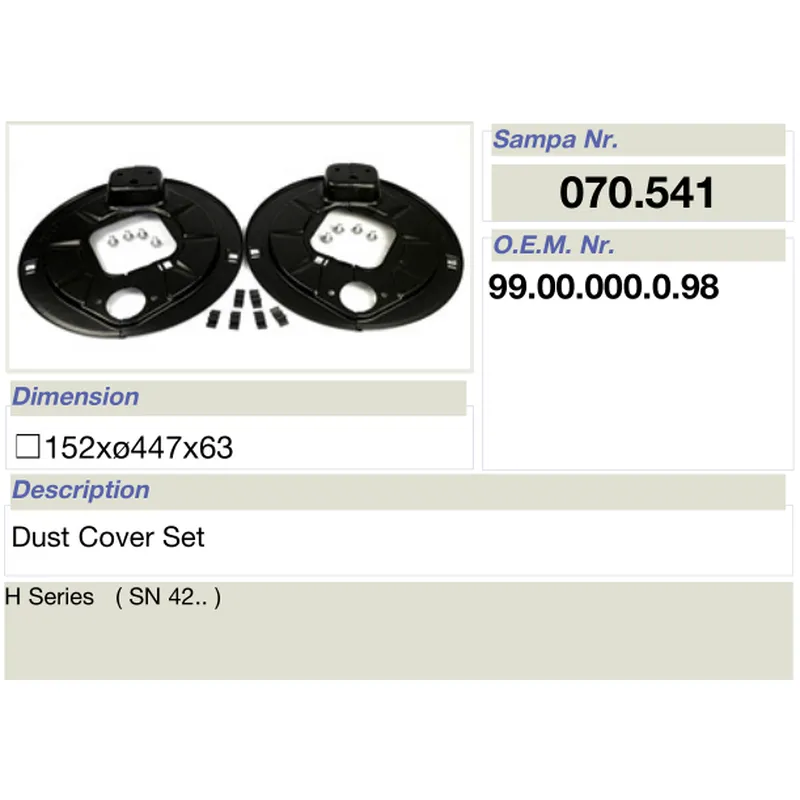 mat car- truck et sex parts pulvis cover for bpw 14t/12t/9t