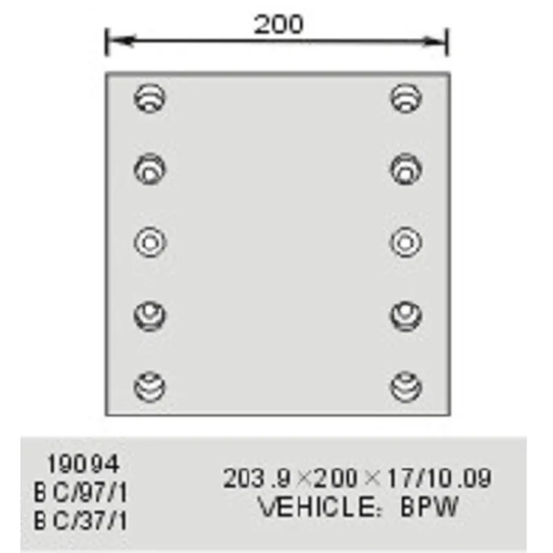 mat car- salsissimus vir vivens et trailer parts- fregit oblinit ad bpw 200