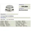 Mat Vehicle- Truck and trailer parts- Hub cap for BPW 9T