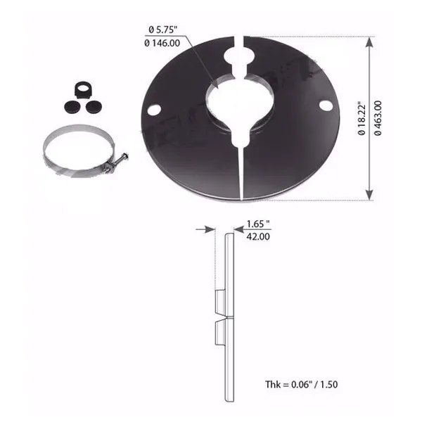 mat carrus salsissimus and trailer parts- pulvis cover for euclid e-14924