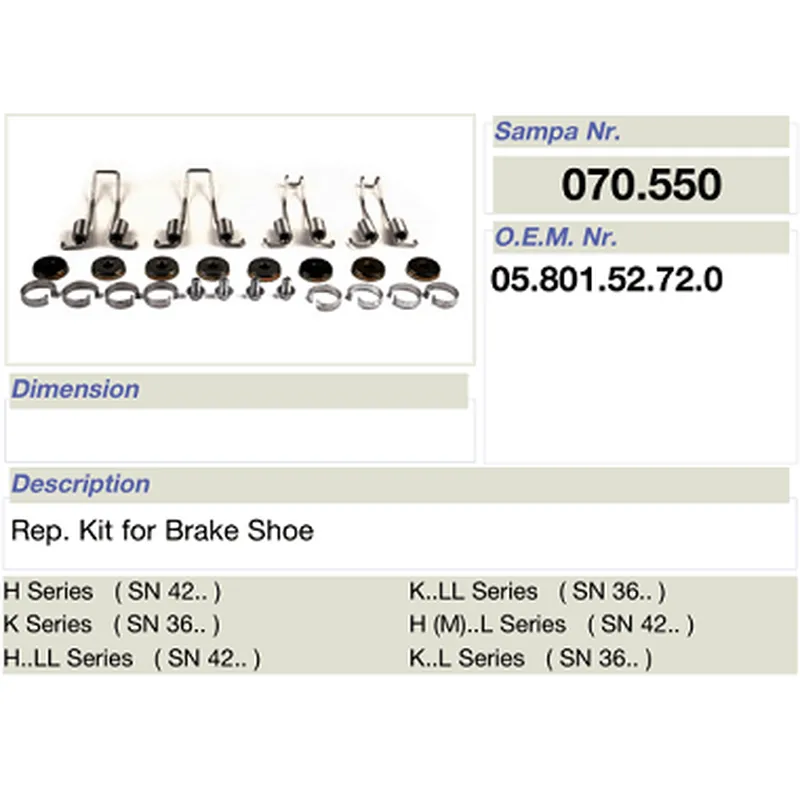 salsissimus et sex parts reparationis ornamentum pro bpw calceamentum fregit 05.801.52.72.0