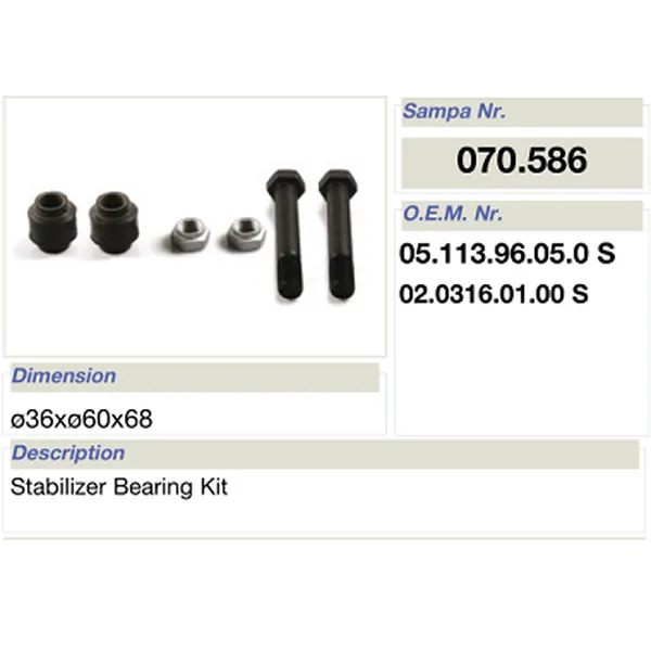 ornamentum reparare pro bpw stabilitorque ornamentum ferre 05.113.96.05.0 s