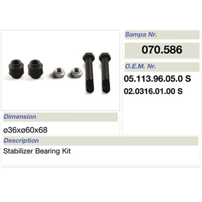 ornamentum reparare pro bpw stabilitorque ornamentum ferre 05.113.96.05.0 s