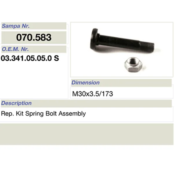 mat car- reparationis ornamentum pro bpw ver fulminis contionem 03.341.05.05.0 s