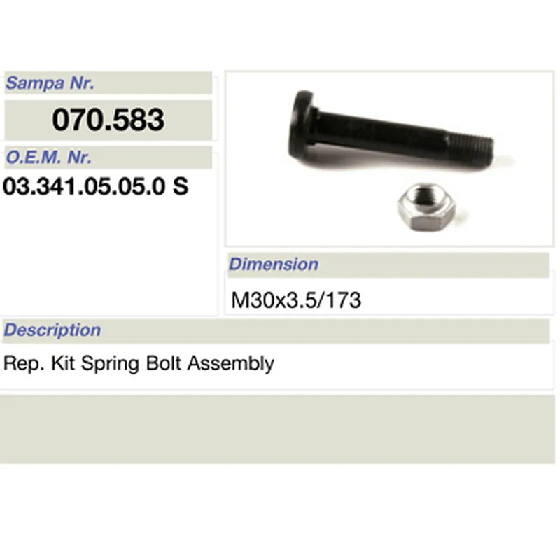 mat car- reparationis ornamentum pro bpw ver fulminis contionem 03.341.05.05.0 s