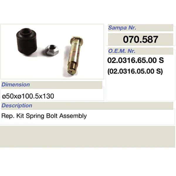 mat carruca ornamentum reparationis pro bpw ver fulminis contionem 02.0316.65.00 s