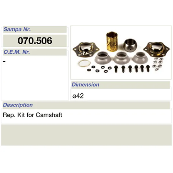 salsissimus et sex parts reparatione ornamentum sampa camshaft 070,506