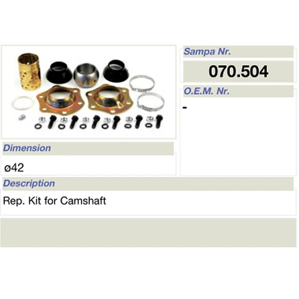 salsissimus et sex parts reparatione ornamentum sampa camshaft 070,504