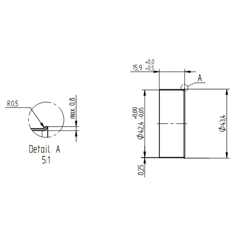 mat car- truck et sex parts sleeve/ss rubus 316/304