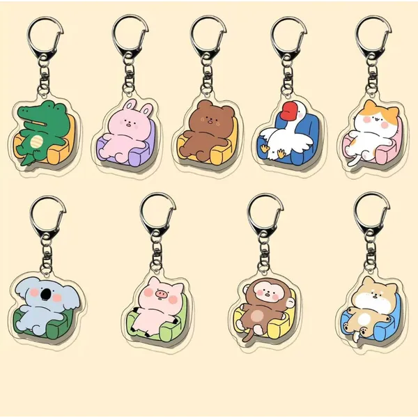 Customized animal keychains