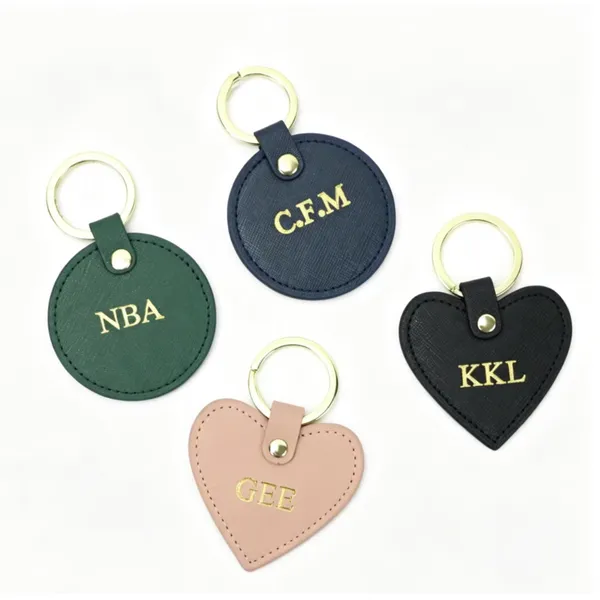Customized leather keychains
