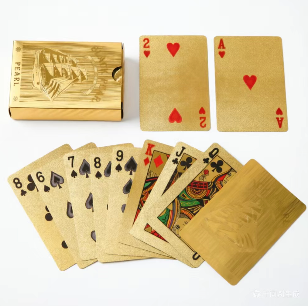 PVC poker card set 