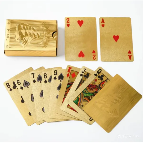 PVC poker card set 