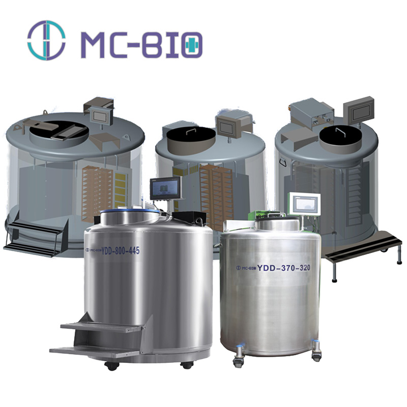 MCBIO Biobank freezers, liquid nitrogen tank, freezing