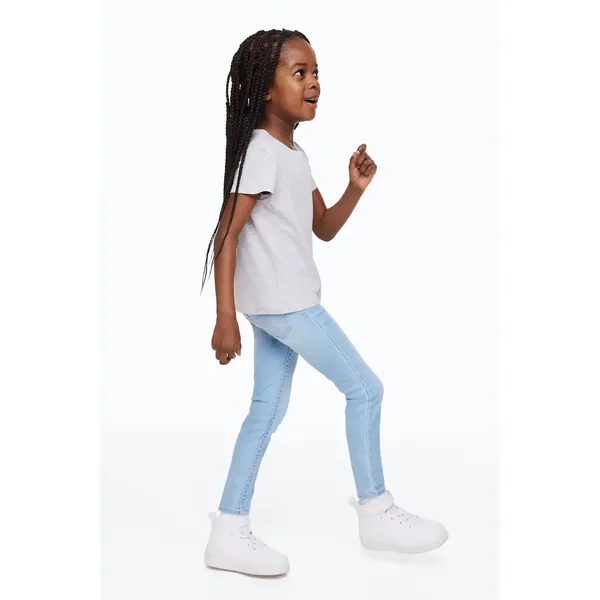Girls’ Light Blue Slim Fit Denim Trousers | Stylish and Comfortable Jeans