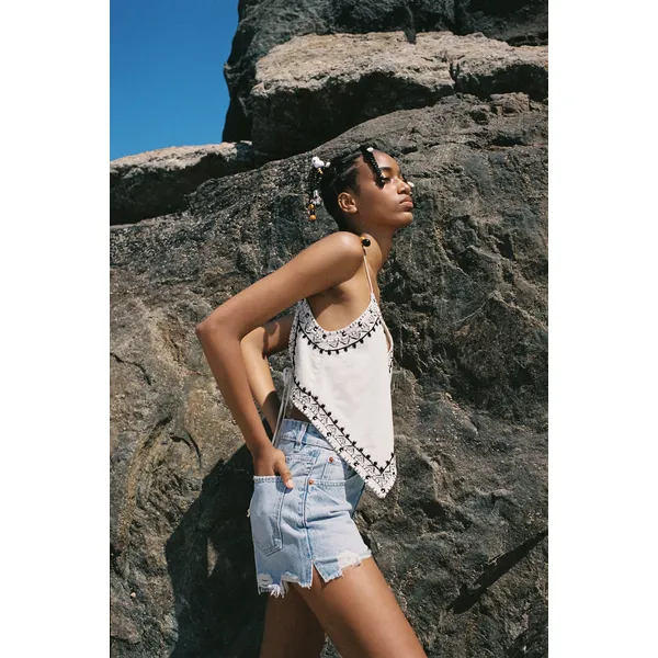 High Waist Denim Shorts - Light Blue | Trendy and Comfortable