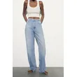 Light Blue Wide-Leg High-Rise Jeans | Long and Stylish